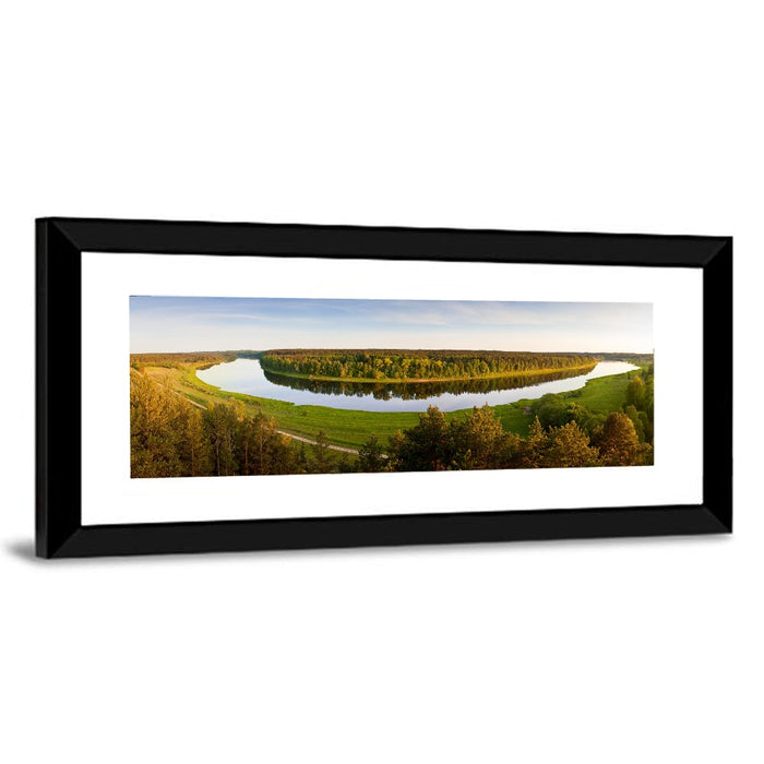 Daugava River Wall Art as a framed print