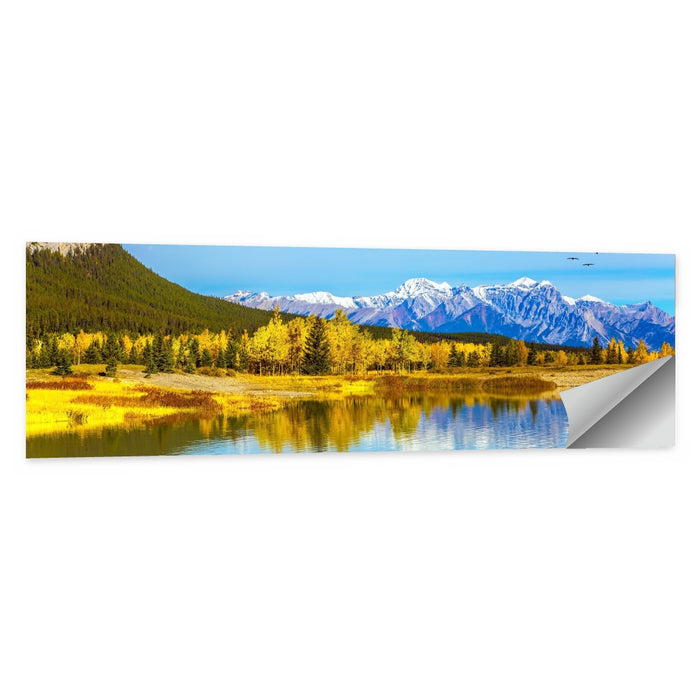 Abraham Lake Reflections Wall Art as a poster print
