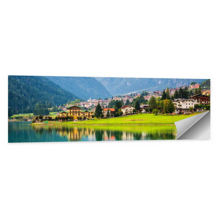Lake Auronzo Reflection Wall Art as a poster print