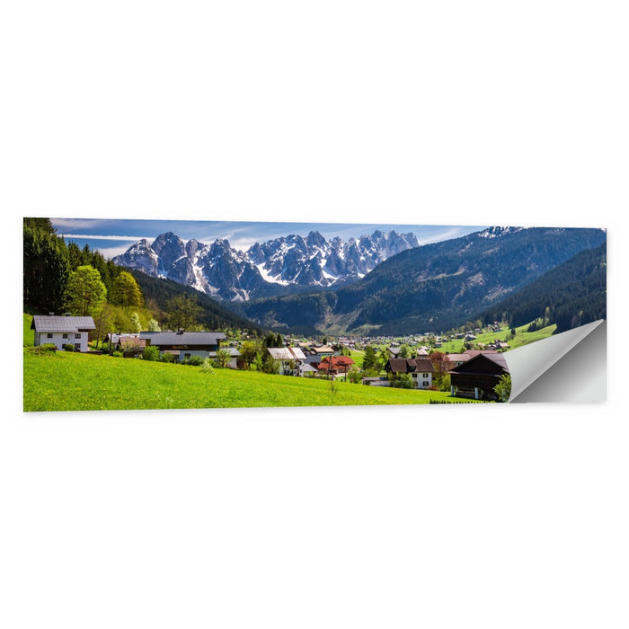 Gosau Village in Austrian Alps Wall Art as a poster print