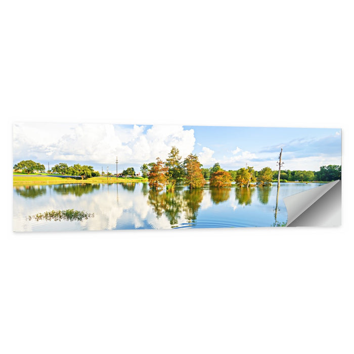 Lafayette Bayou Reflection Wall Art as a poster print