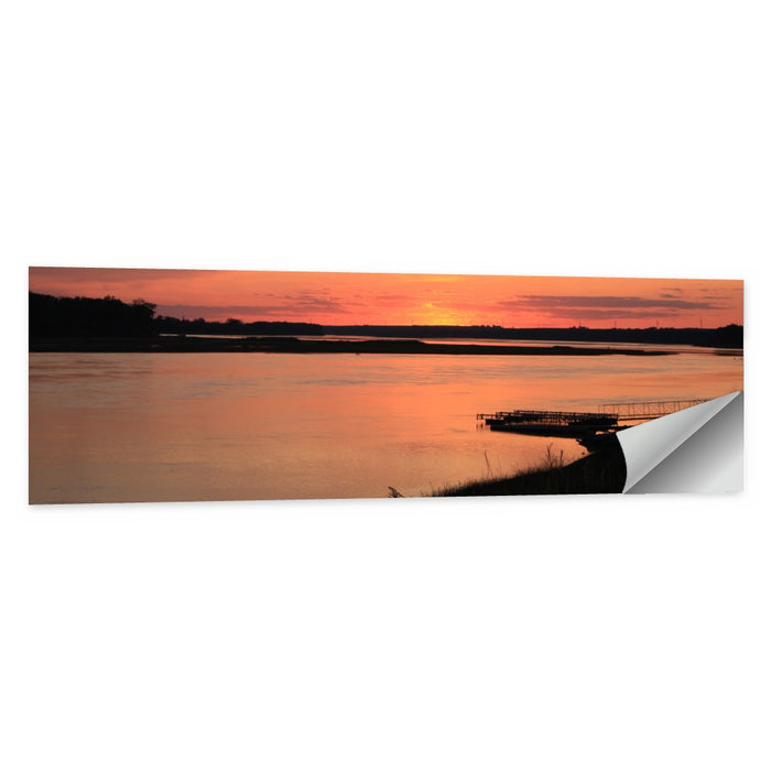 Missouri River Sunset at Dusk Wall Art as a poster print