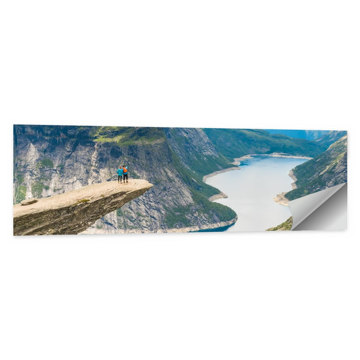 Trolltunga Rock Ledge, Odda Norway Wall Art as a poster print