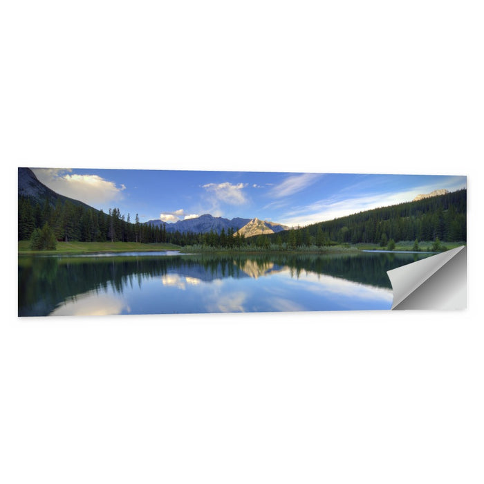 Cascade Ponds Reflection Banff Wall Art as a poster print