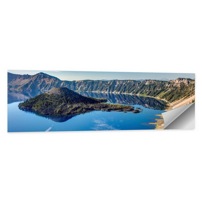 Crater Lake Caldera View Wall Art as a poster print