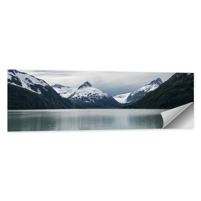 Glacial Mountain Lake Reflection Wall Art as a poster print