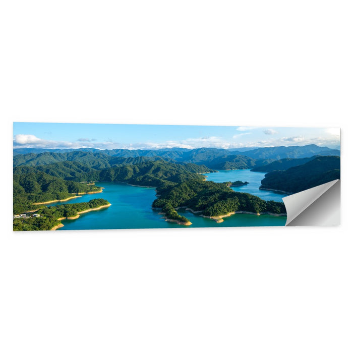 Emerald Qiandao Lake Wall Art as a poster print