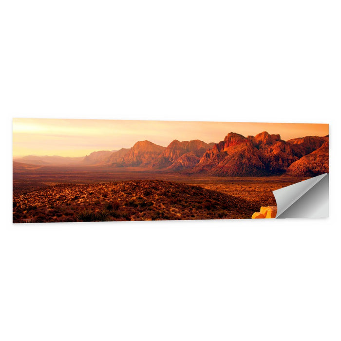 Red Rock Canyon Sunset Wall Art as a poster print
