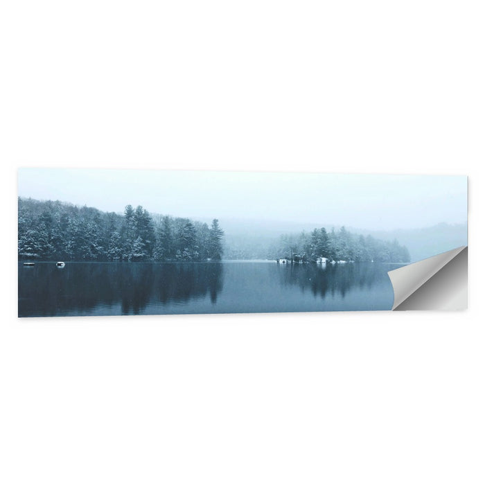 Burr Pond Winter Reflection Wall Art as a poster print