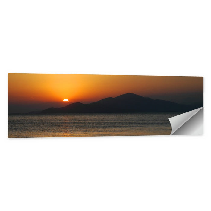 Lake Sevan Sunset Reflection Wall Art as a poster print