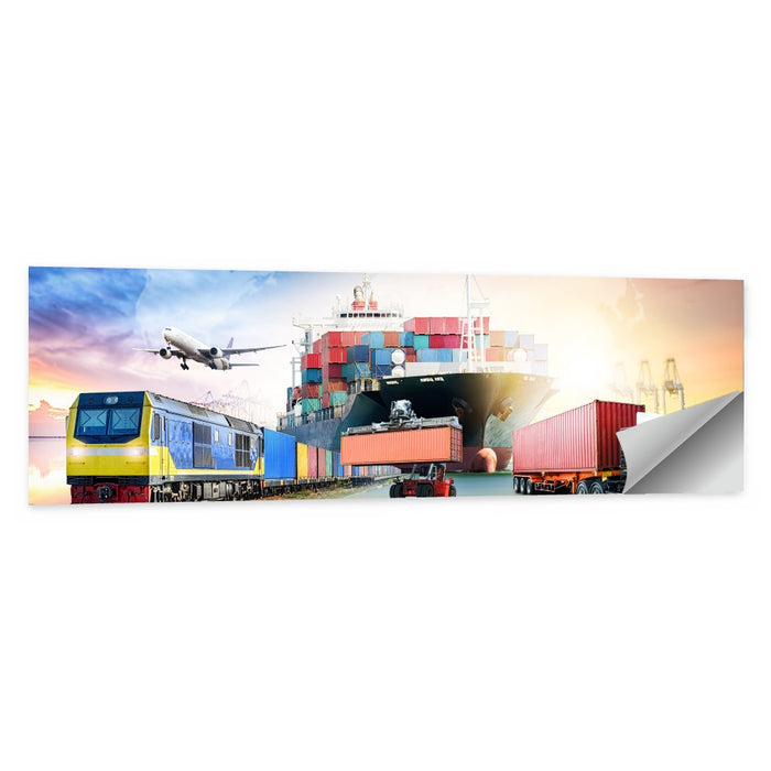 Global Logistics Concept Wall Art as a poster print