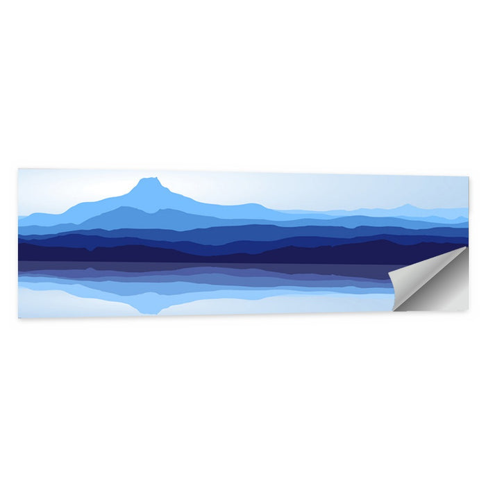 Blue Mountains Reflection Wall Art as a poster print