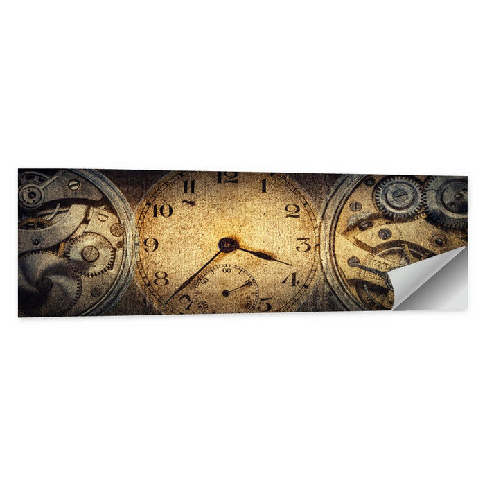 Antique Pocket Watch Mechanism Wall Art as a poster print