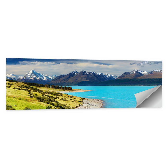 Mount Cook Over Lake Pukaki Wall Art as a poster print
