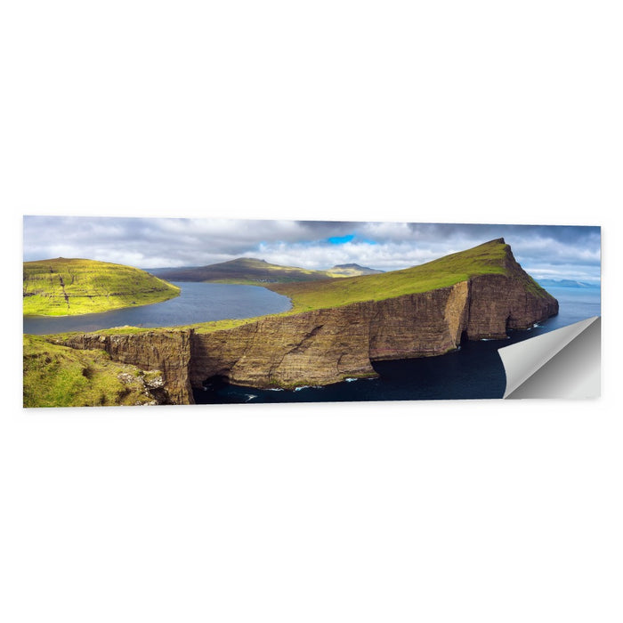 Sørvágsvatn Cliff Overlook Wall Art as a poster print