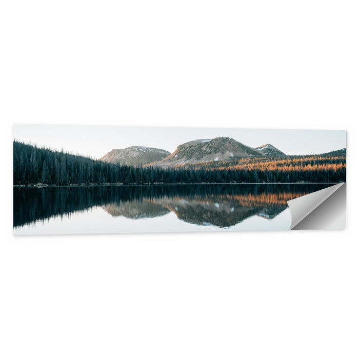 Mirror Lake Utah Reflection Wall Art as a poster print