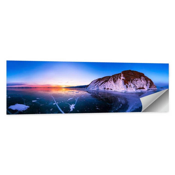 Lake Baikal Winter Sunset Wall Art as a poster print