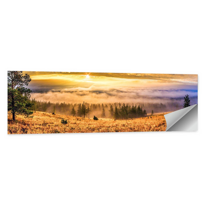 Ural Taiga Sunrise Wall Art as a poster print