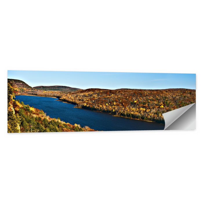 Lake of the Clouds Golden Hour Wall Art as a poster print