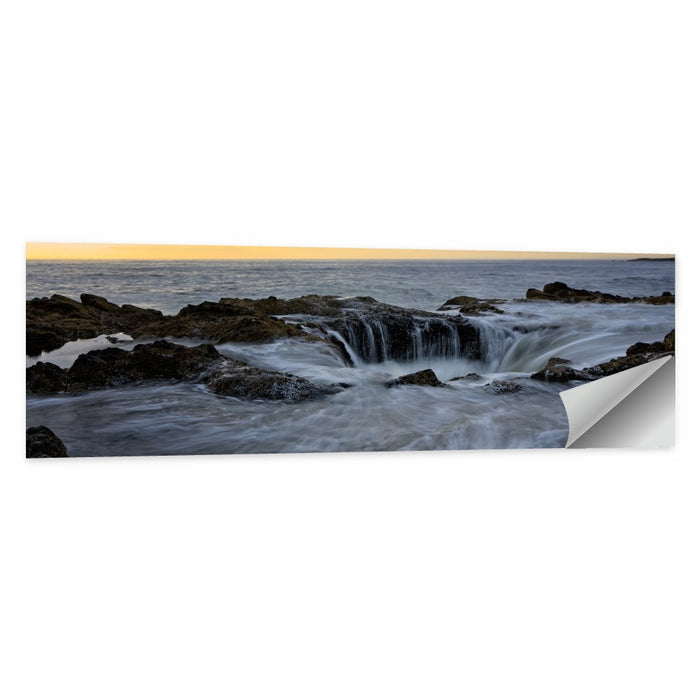 Thor's Well at Cape Perpetua Wall Art as a poster print