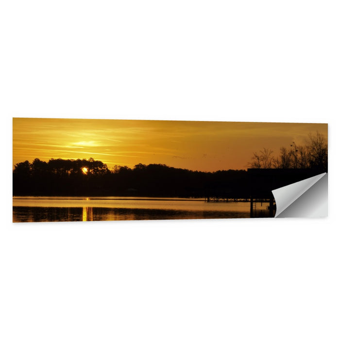 Lake Weiss Sunset Reflection Wall Art as a poster print