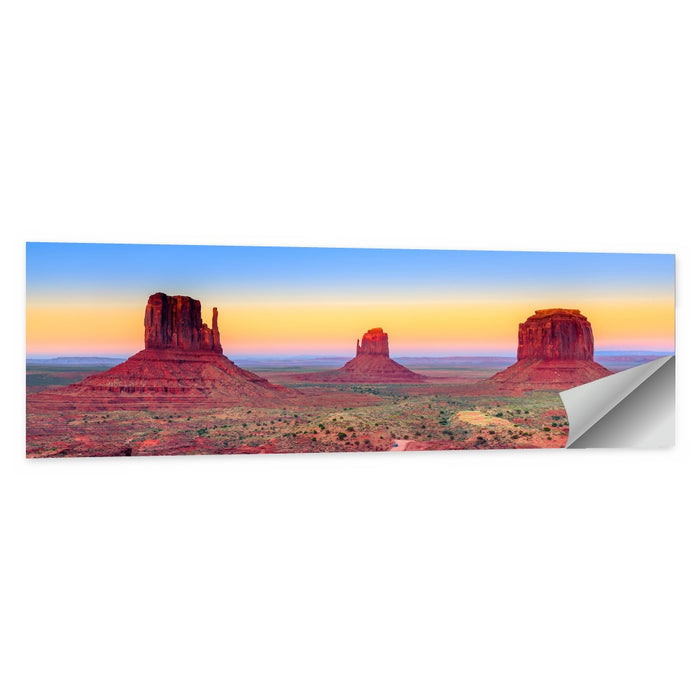 Monument Valley Sunset Vista Wall Art as a poster print
