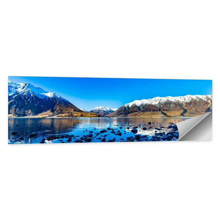 Lake Ohau Mountain Reflection Wall Art as a poster print