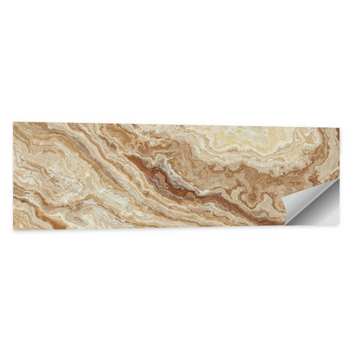 Honey Onyx Marble Illustration Wall Art as a poster print