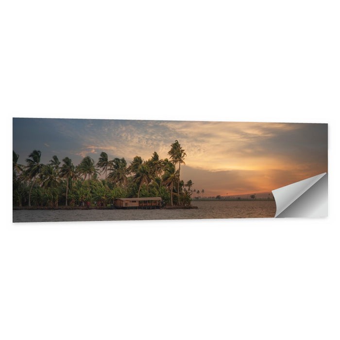 Vembanad Lake Sunset Wall Art as a poster print