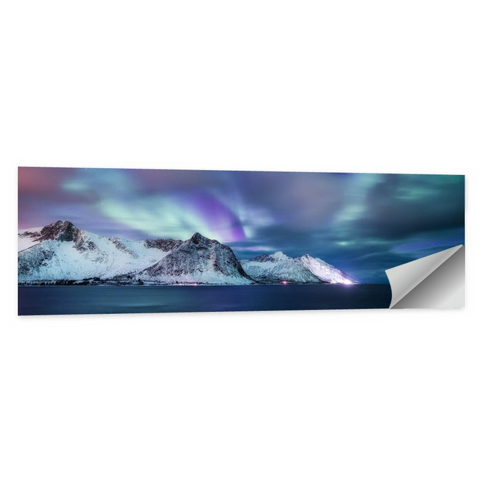 Northern Lights Over Norway Wall Art as a poster print