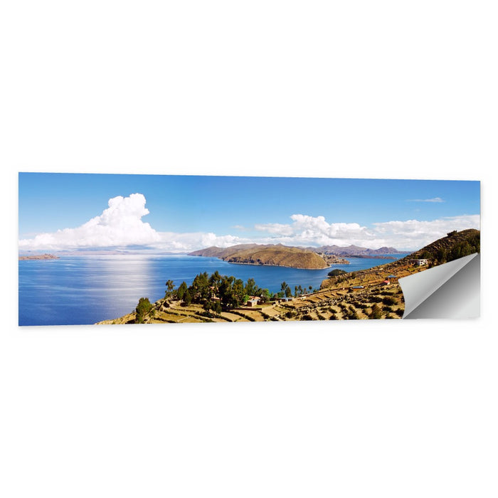 Titicaca Terraced Shoreline Wall Art as a poster print