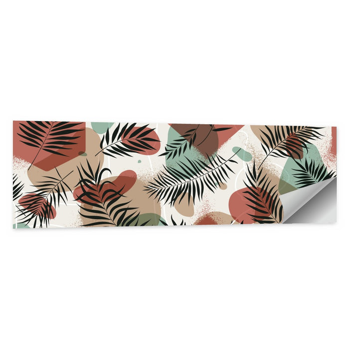 Geometric Tropical Pattern Wall Art as a poster print