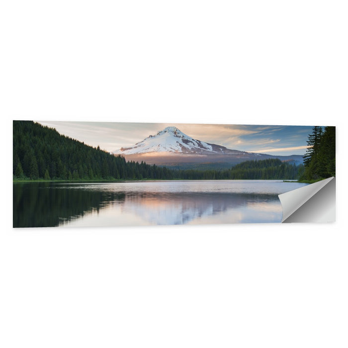 Mount Hood Over Trillium Lake Wall Art as a poster print