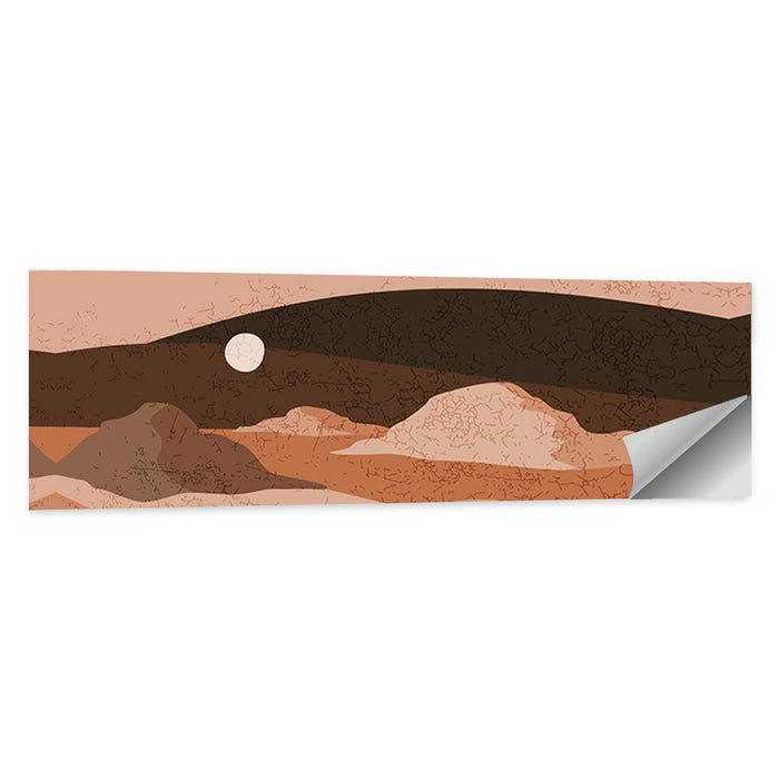 Moonlit Desert Dunes Wall Art as a poster print