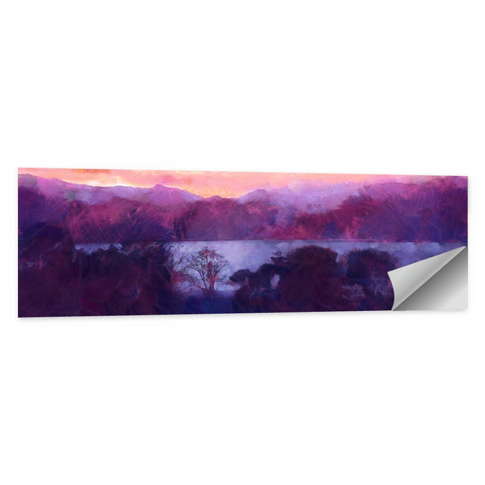 Forest Lake at Dusk Wall Art as a poster print