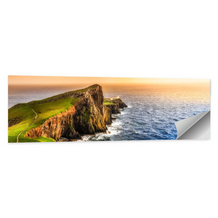 Sunset at Neist Point Lighthouse Wall Art as a poster print