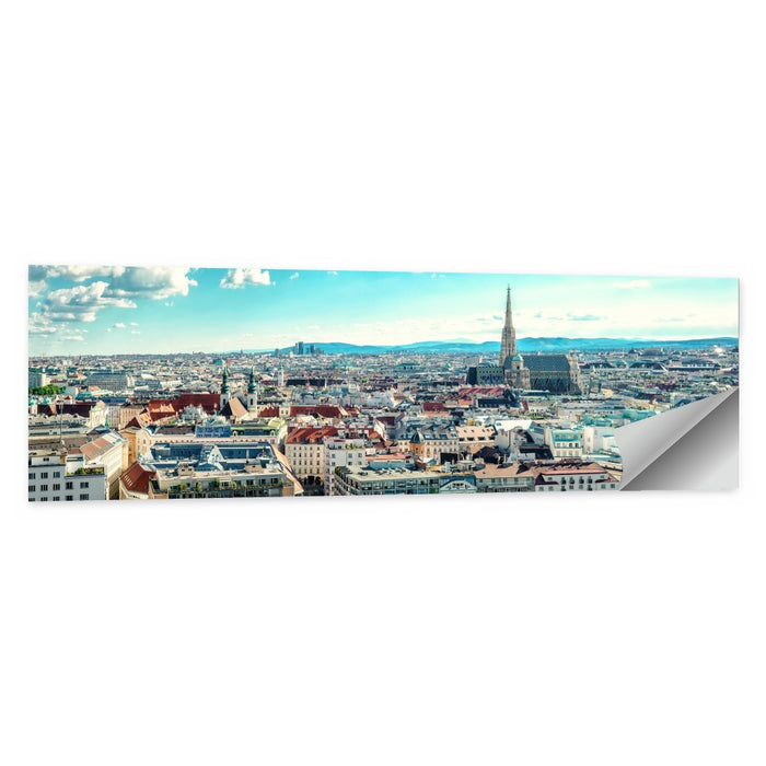 Vienna Skyline with St. Stephen's Cathedral Wall Art as a poster print