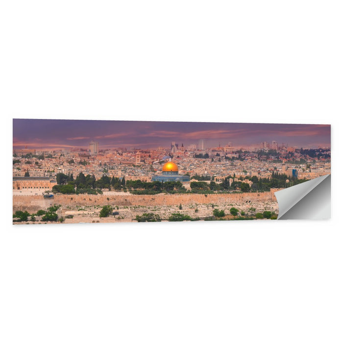 Jerusalem Golden Dome at Dusk Wall Art as a poster print
