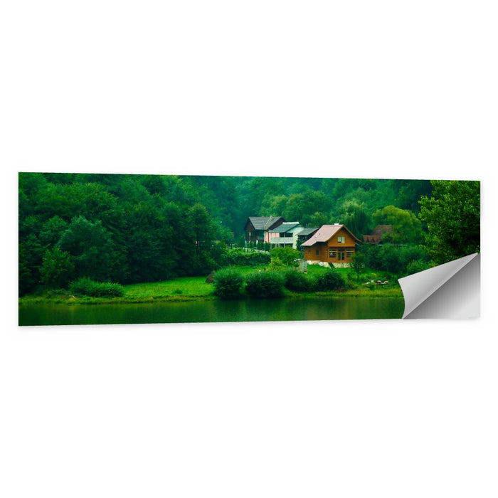 Mist Over Lake Tarnita Wall Art as a poster print