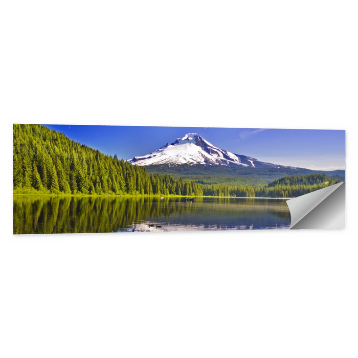 Mt Hood Reflected in Trillium Lake Wall Art as a poster print