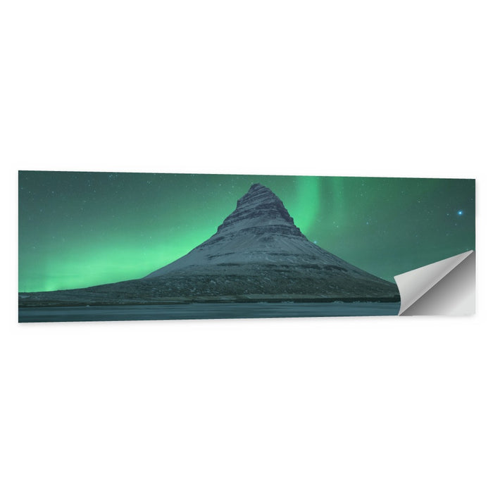 Northern Lights Over Kirkjufell Wall Art as a poster print