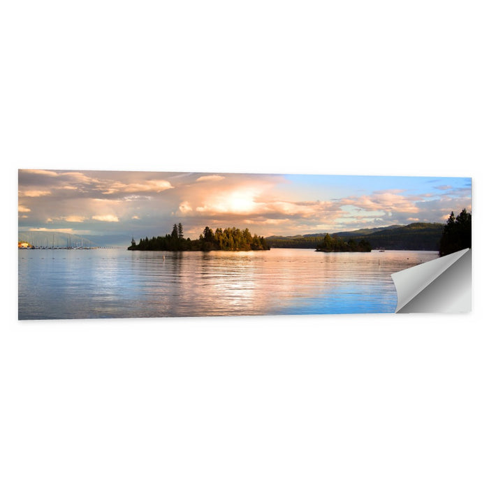 Flathead Lake Golden Hour Wall Art as a poster print