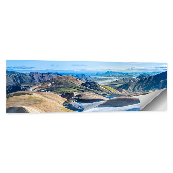 Rhyolite Mountain Range Wall Art as a poster print