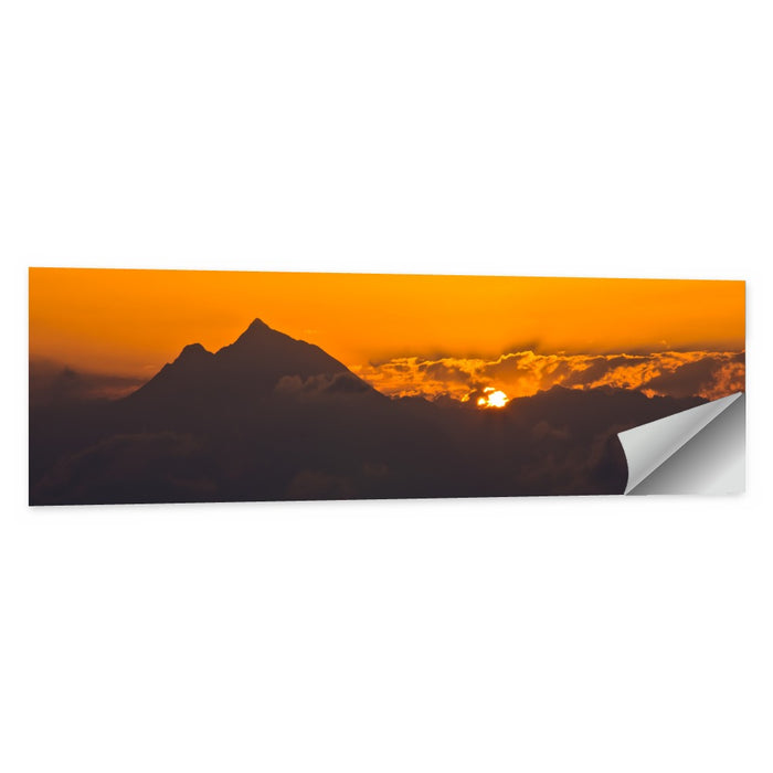Athos Mountain Sunrise Wall Art as a poster print