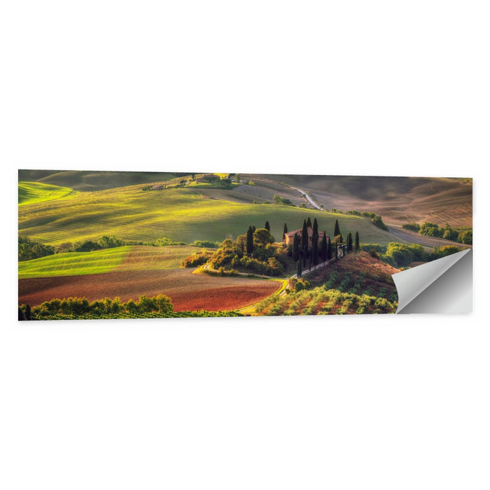 Val D'orcia Sunset Hills Wall Art as a poster print