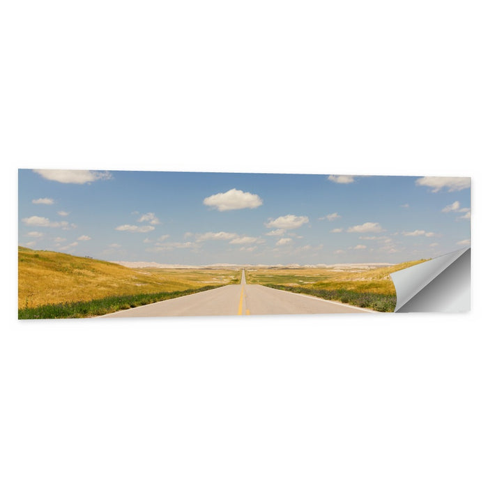 North Dakota Road to Horizon Wall Art as a poster print