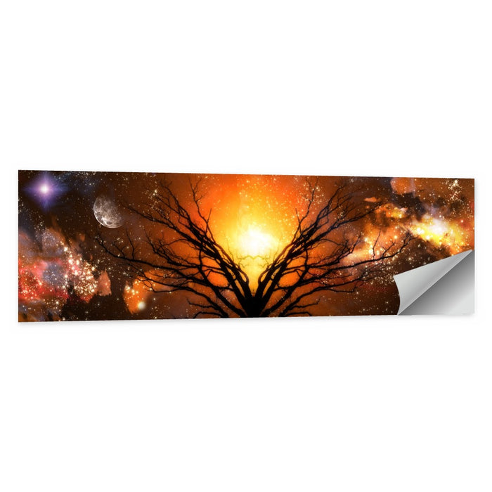 Amber Fantasy Landscape Wall Art as a poster print
