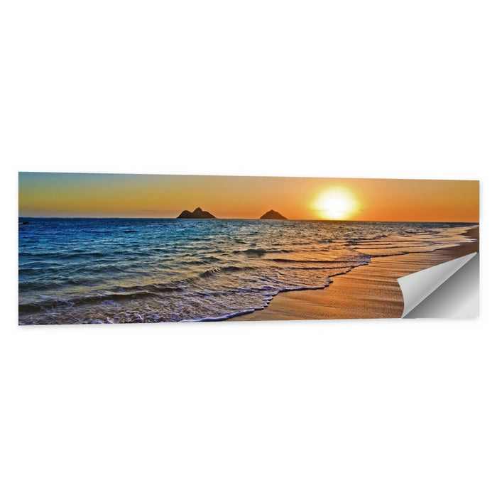 Lanikai Sunrise Over Mokulua Islands Wall Art as a poster print