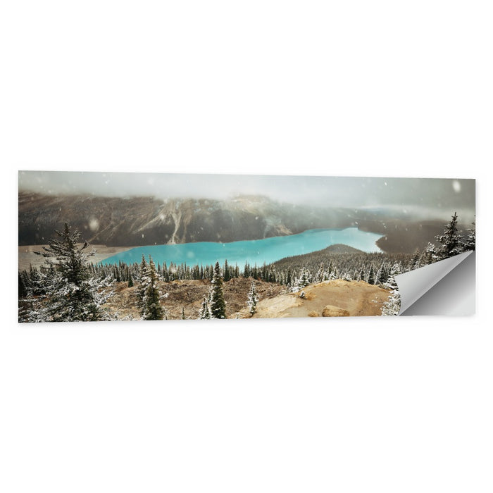 Peyto Lake in Winter Wall Art as a poster print