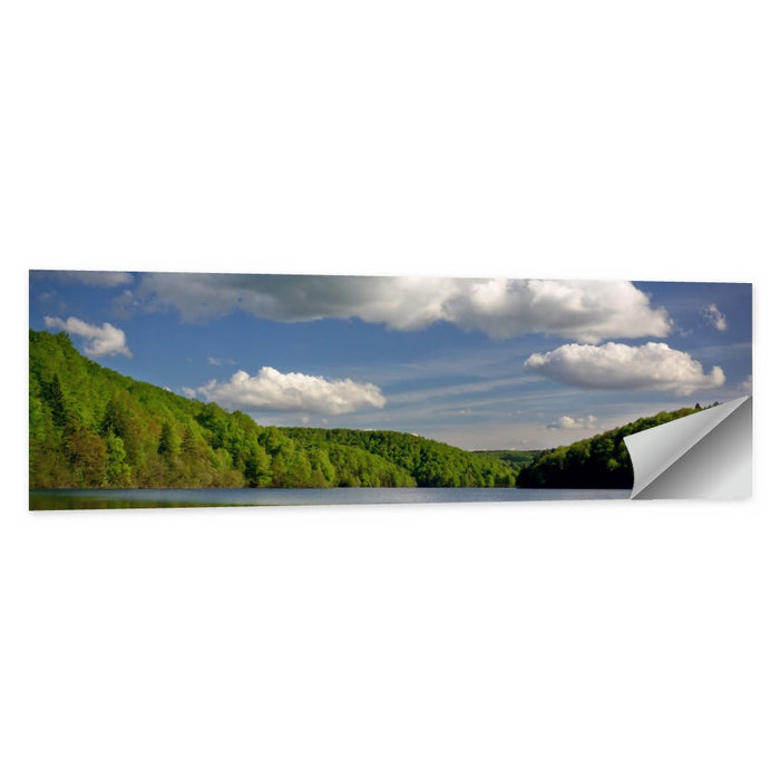 Plitvice Forest Lake Scene Wall Art as a poster print